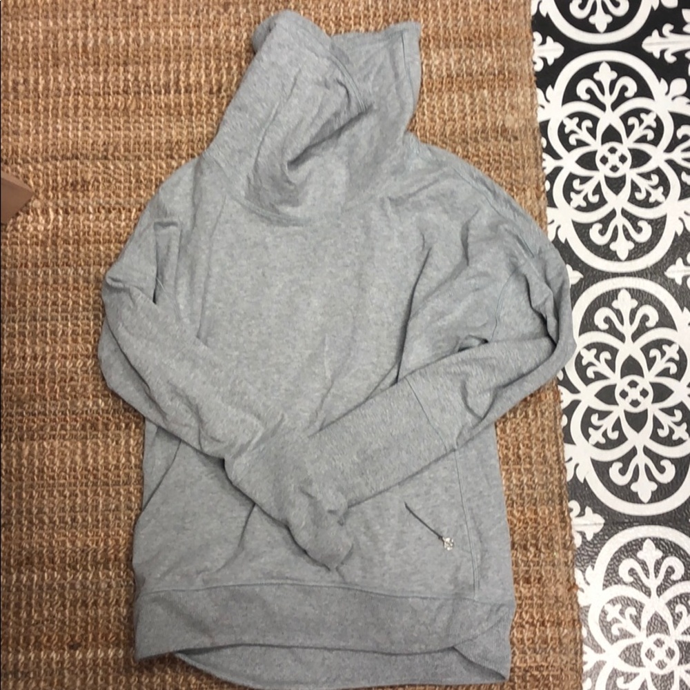 Lululemon heathered grey funnel neck sweatshirt